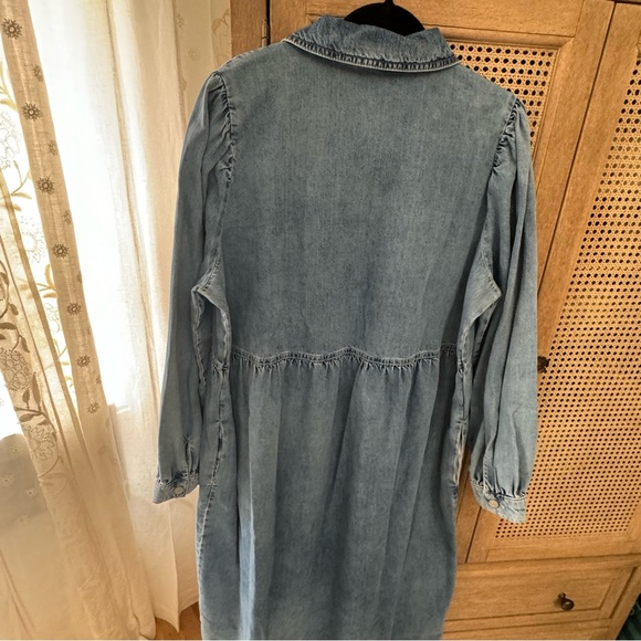 ALIGNE Gabriella Denim Midi Dress Size 14 - Picture 13 of 14